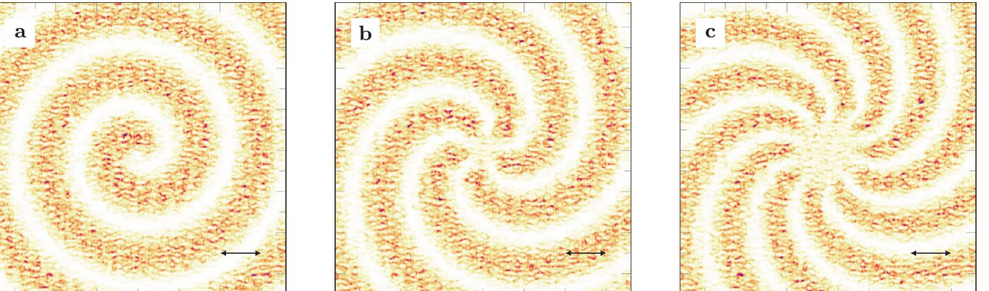 Spiral absorbed energy distributions
