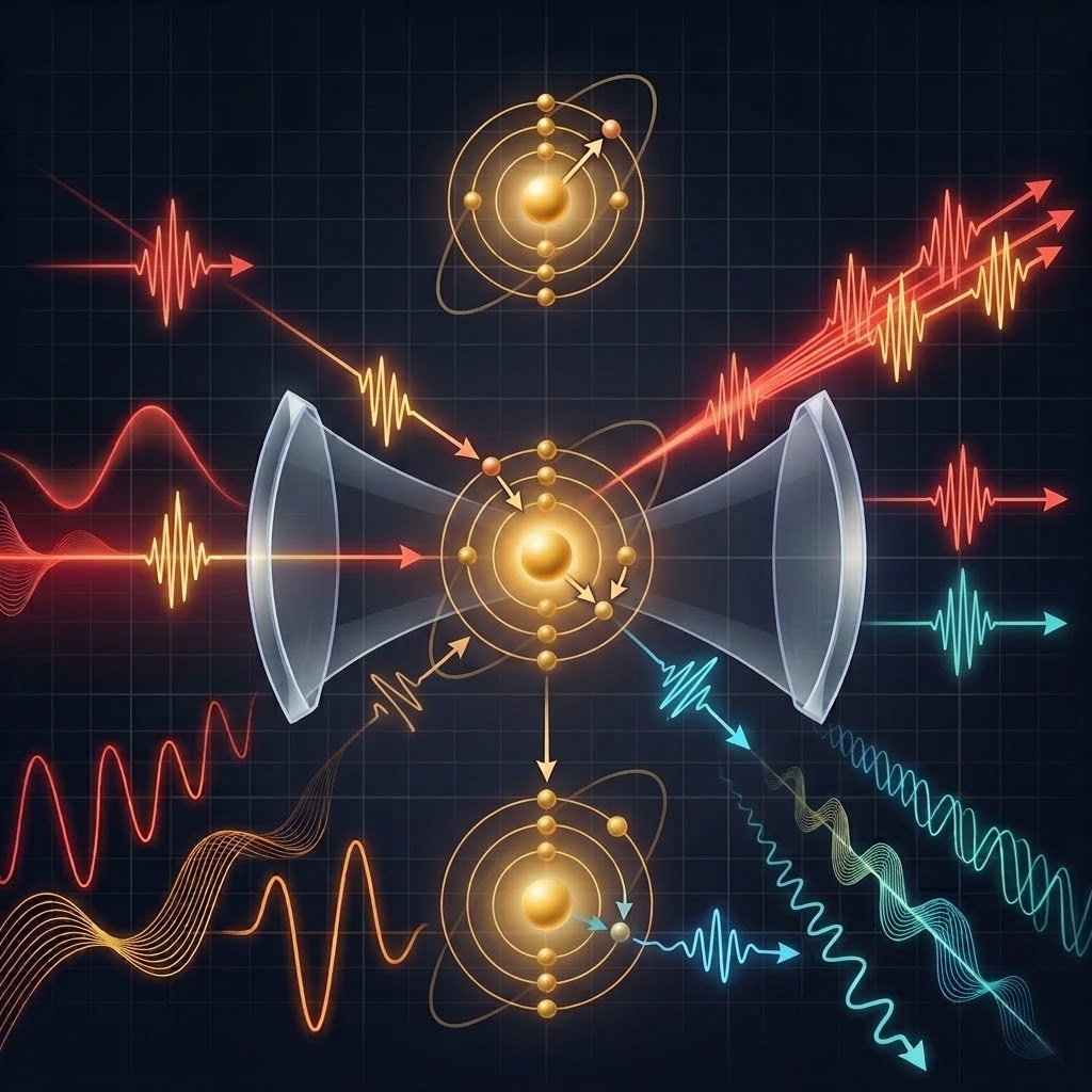 Ultrashort laser pulses coupled to atoms through focusing optics